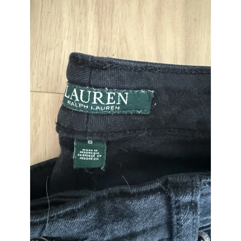 Lauren Ralph Lauren Jeans Co Modern Straight Curvy‎ Jeans 8 Black